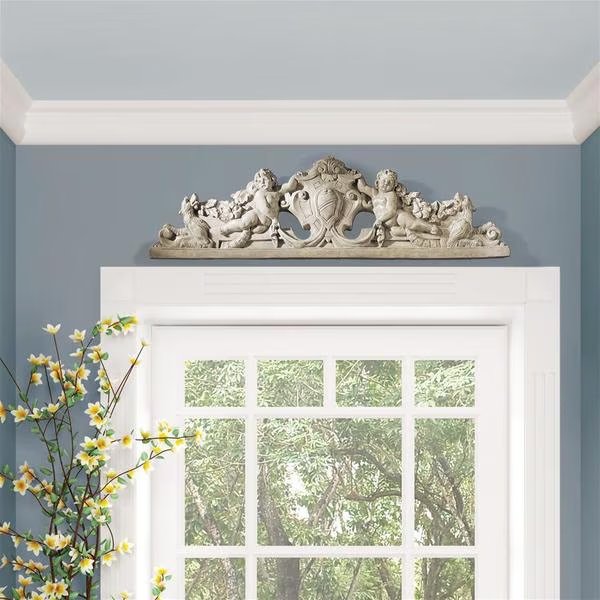 Devonshire Sculptural Wall Pediment, Design Toscano, Mfr#: EU31668